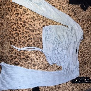 Cropped flare armed shirt